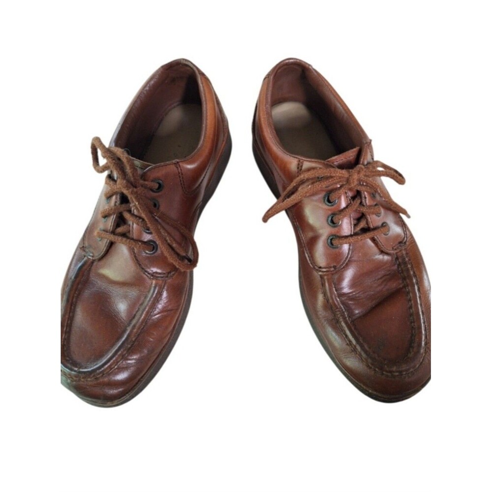 Vintage Street Cars Brown Leather Lace-Up Shoes Size 9M